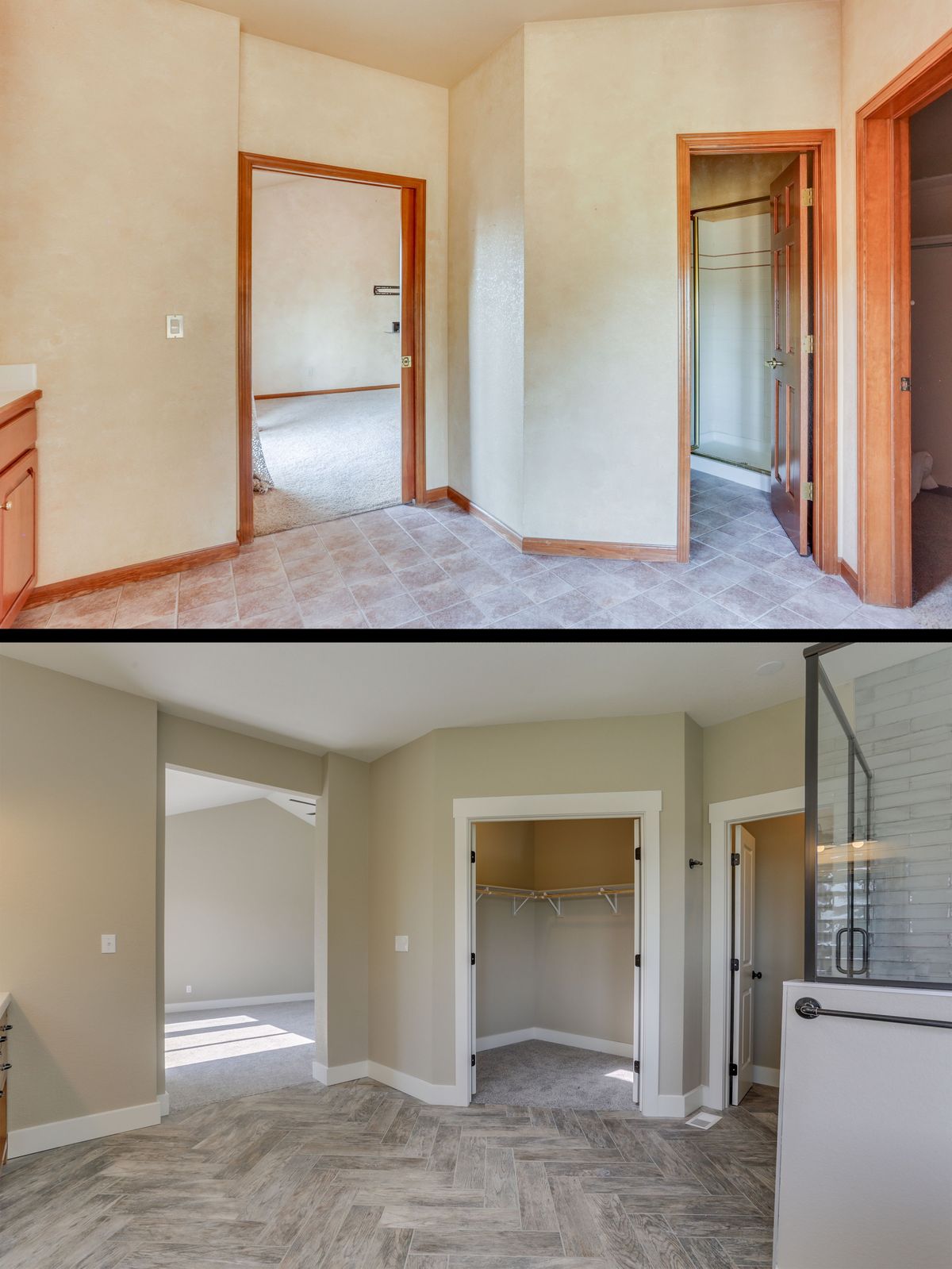 Unit Interior Before & After